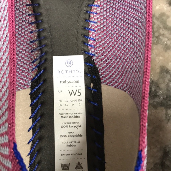 Rothy’s s5 Amethyst Metallic Herringbone Loafers - Picture 5 of 5